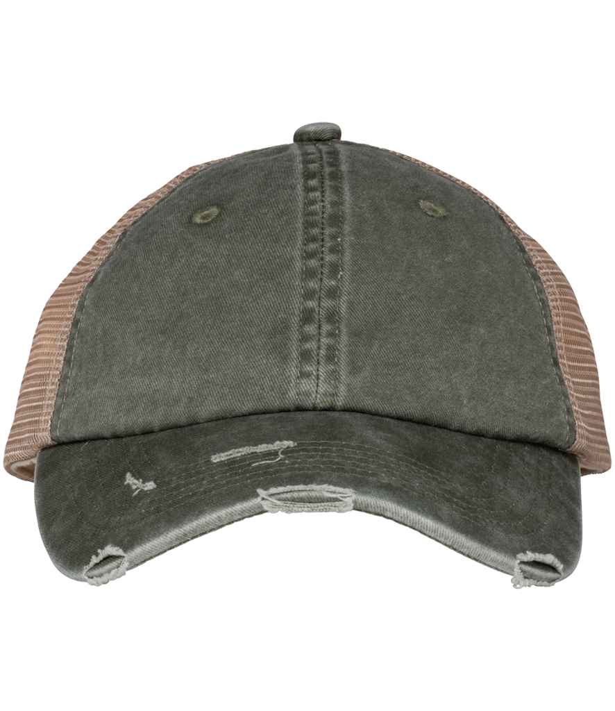 Ysbryd Brodorol Golchi Trucker Dinistrio Cap
