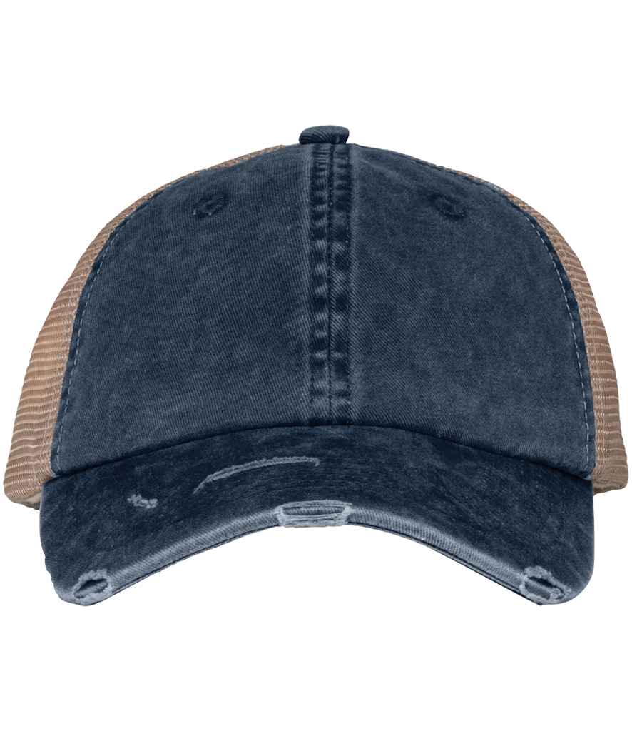 Ysbryd Brodorol Golchi Trucker Dinistrio Cap