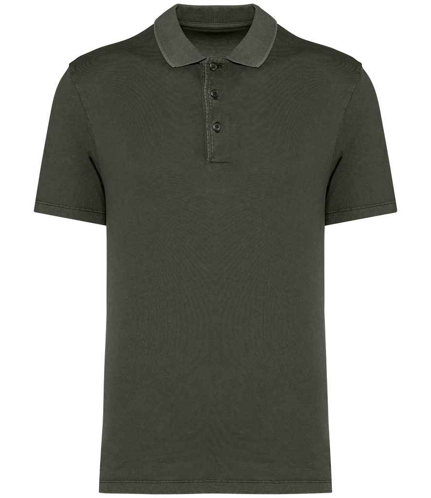 Native Spirit Washed Jersey Polo Shirt