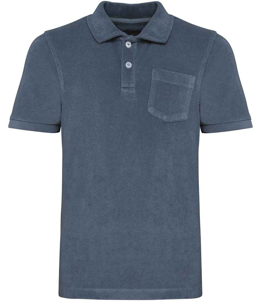 Native Spirit Kids Eco Friendly Terry Towel Polo Shirt