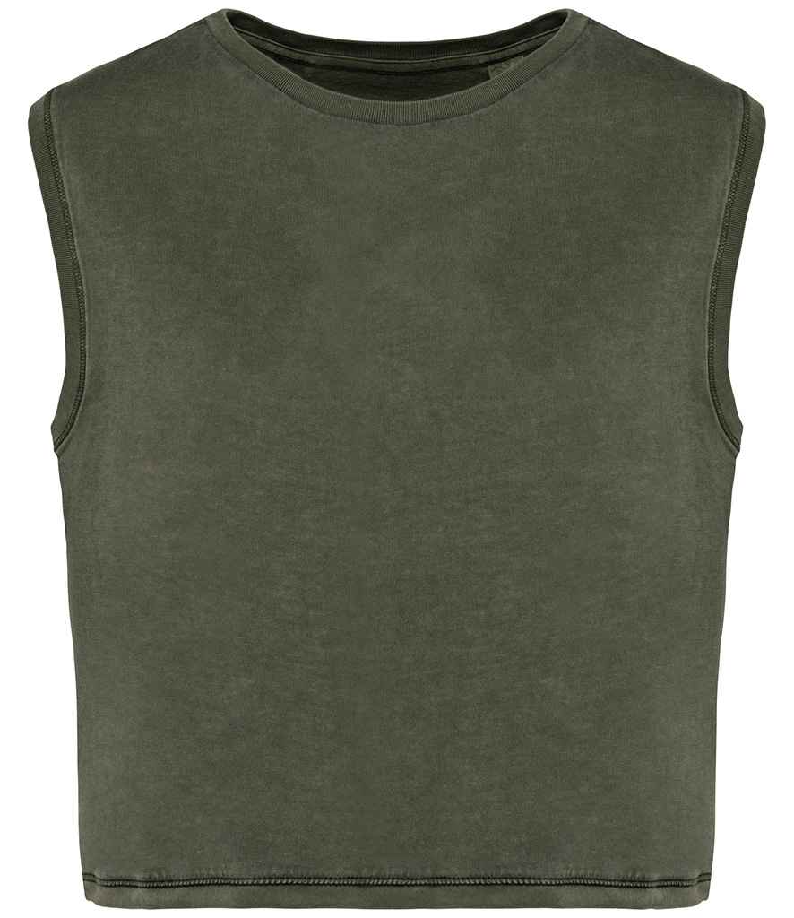 Ysbryd Brodorol Merched Cropped Tank Top