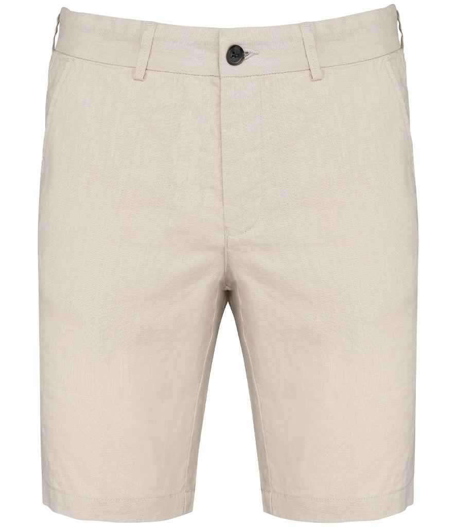 Lliain Brodorol Bermuda Shorts