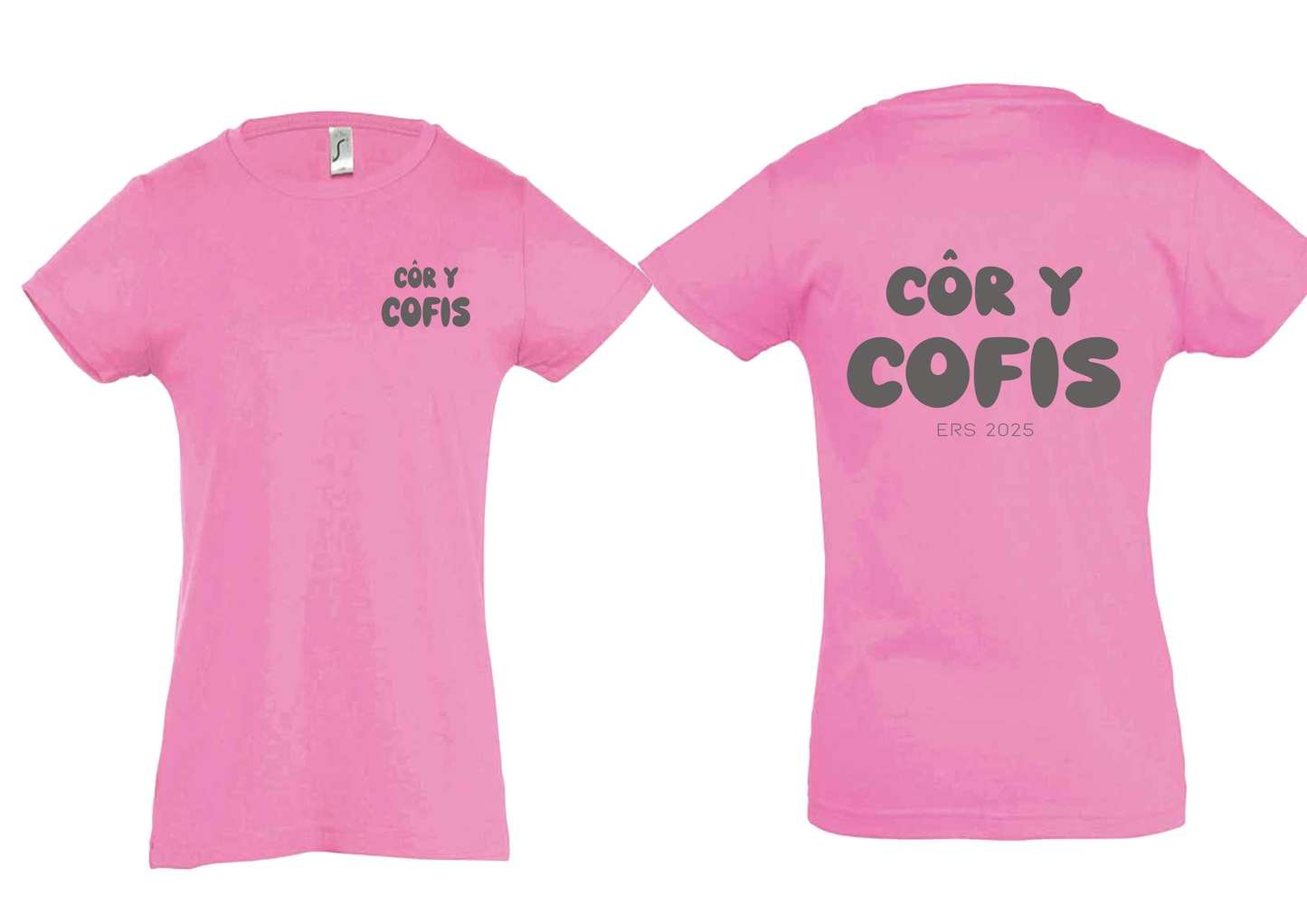 Côr y Cofis Tshirts Youth Orchid Pink