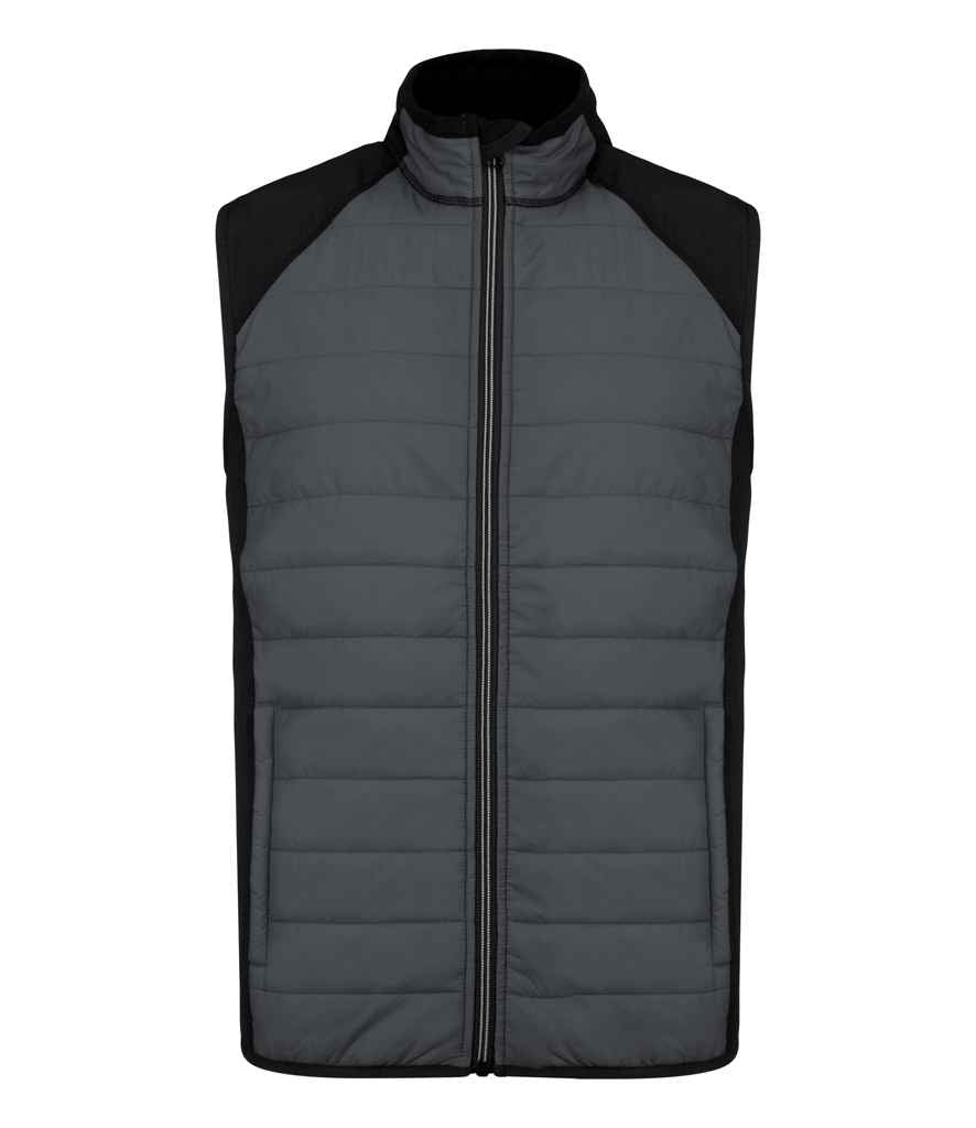 Proact Ffabrig Chwaraeon deuol Bodywarmer