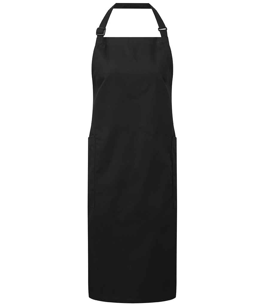 Polyester wedi'i Ailgylchu a Ffedog Bib Cotwm Organig Masnach Deg