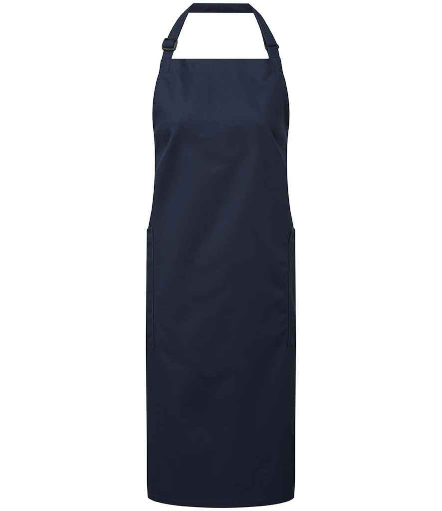 Polyester wedi'i Ailgylchu a Ffedog Bib Cotwm Organig Masnach Deg