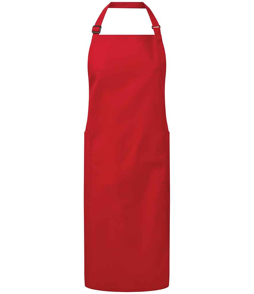 Polyester wedi'i Ailgylchu a Ffedog Bib Cotwm Organig Masnach Deg
