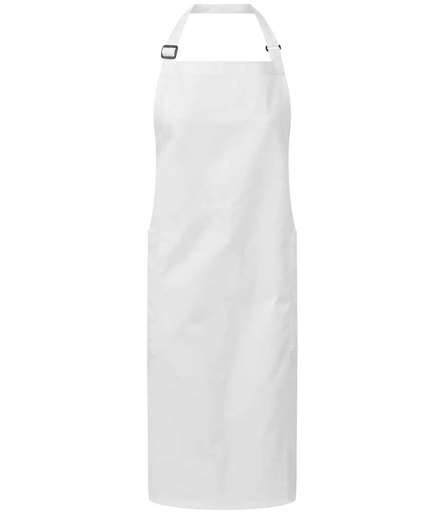Polyester wedi'i Ailgylchu a Ffedog Bib Cotwm Organig Masnach Deg