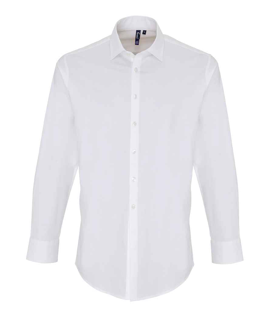 Estyniad Llewys Hir Premier Fit Crys Poplin
