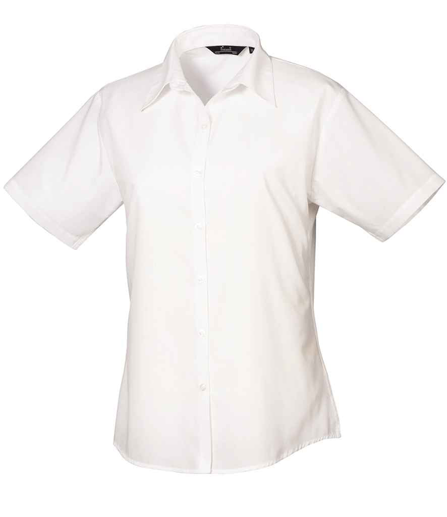 Blows Poplin Llewys Byr Merched Premier