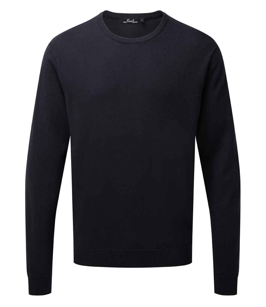 Siwmper Gwddf Criw Rich Cotton Premier