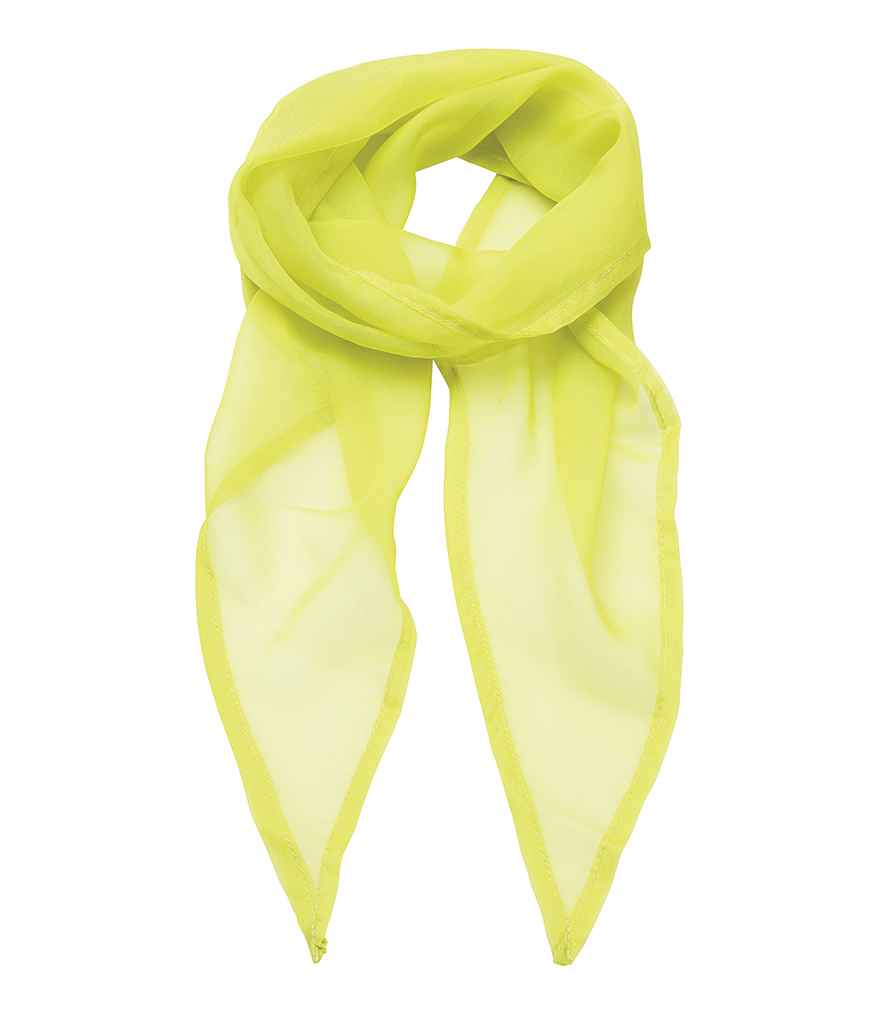 Sgarff Chiffon 'Lliwiau' Premier