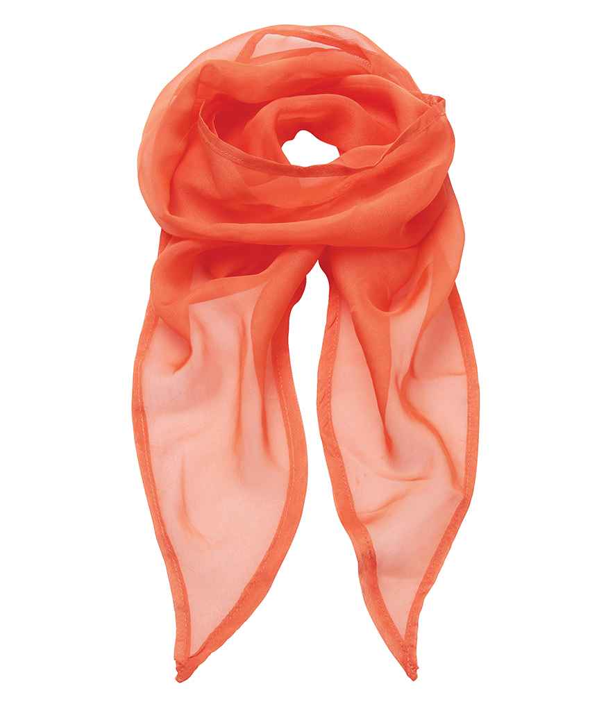Sgarff Chiffon 'Lliwiau' Premier