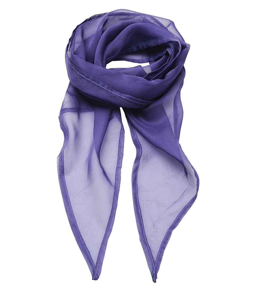 Sgarff Chiffon 'Lliwiau' Premier
