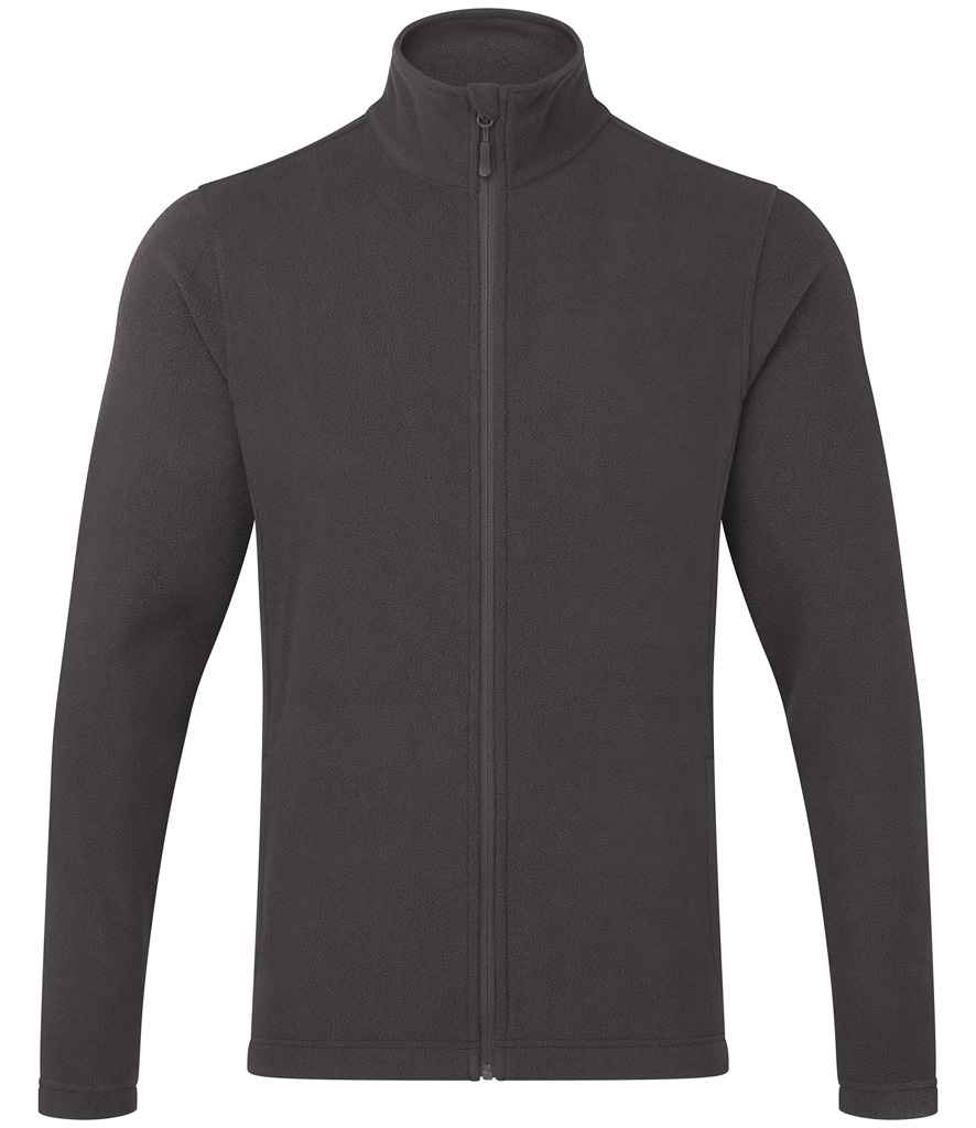 Siaced Micro Fleece Zip Llawn Premier Recyclight®
