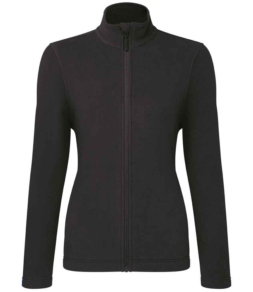 Siaced Micro Fleece Zip Llawn Premier Ladies Recyclight®
