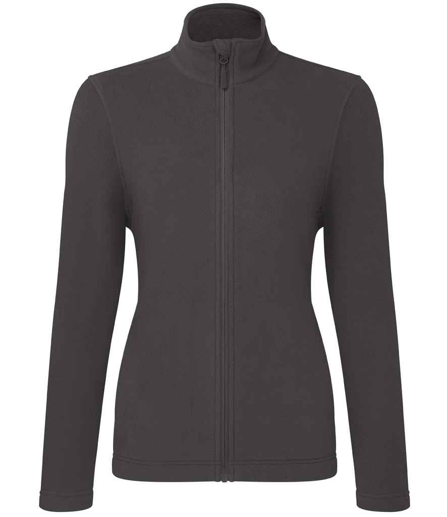Siaced Micro Fleece Zip Llawn Premier Ladies Recyclight®