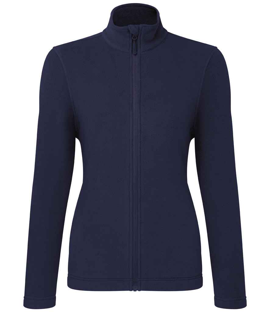 Siaced Micro Fleece Zip Llawn Premier Ladies Recyclight®