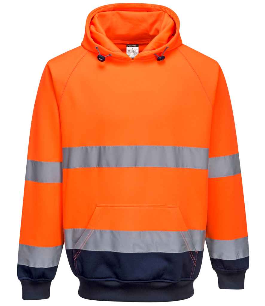 Crys Chwys Dau Dôn Hwd Hi-Vis