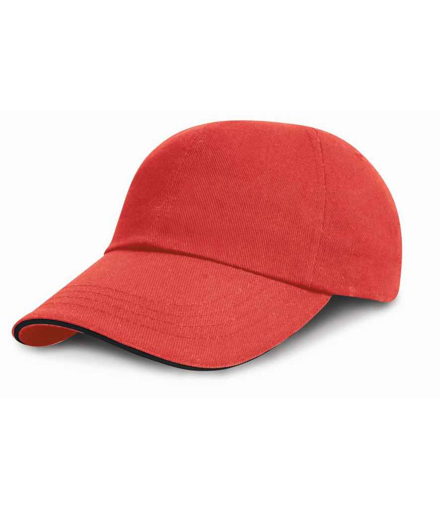Canlyniad Proffil Isel Cap Cotwm Brwsio Trwm gyda Chopa Sandwich