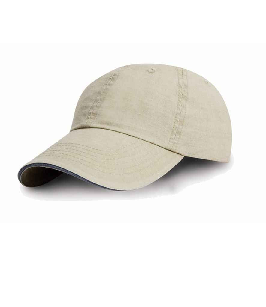Canlyniad Cap Cotwm Llinell Washed Fine
