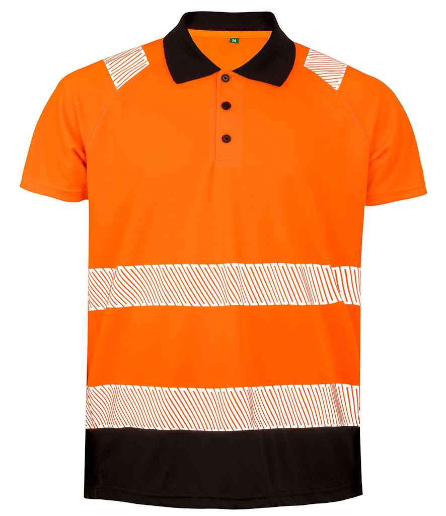 Canlyniad Crys Polo Diogelwch Wedi'i Ailgylchu Gwirioneddol