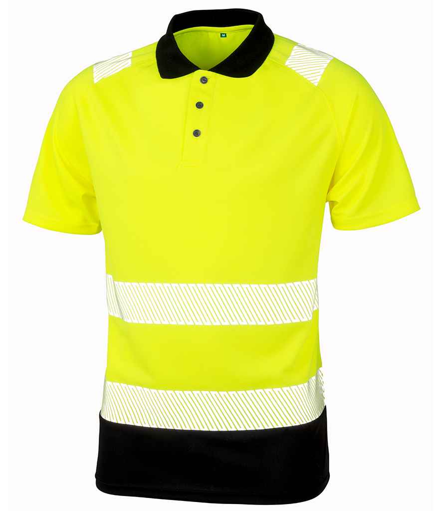 Canlyniad Crys Polo Diogelwch Wedi'i Ailgylchu Gwirioneddol