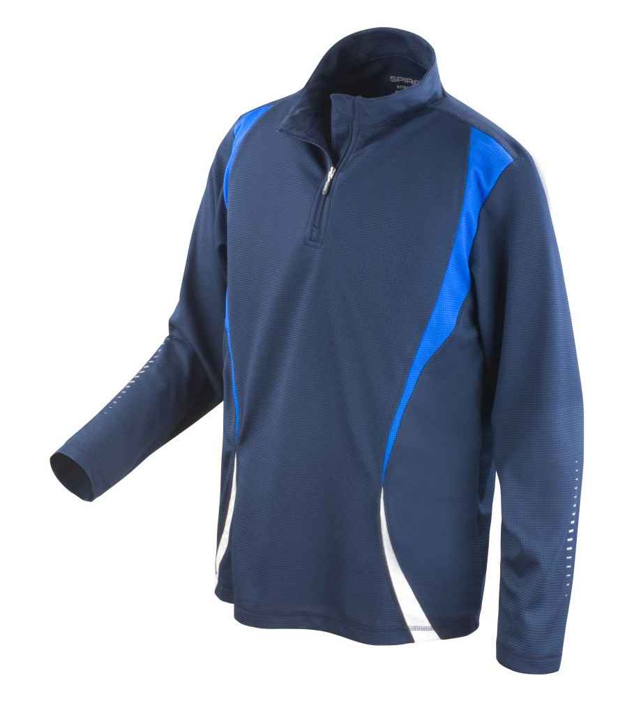 Hyfforddiant Treialu Gwddf Zip Spiro Unisex