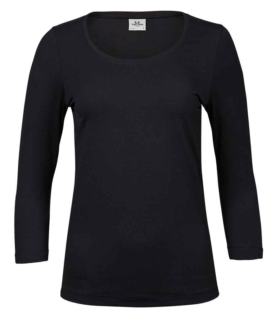 Tee Jays Ladies Stretch 3/4 Crys T Llewys