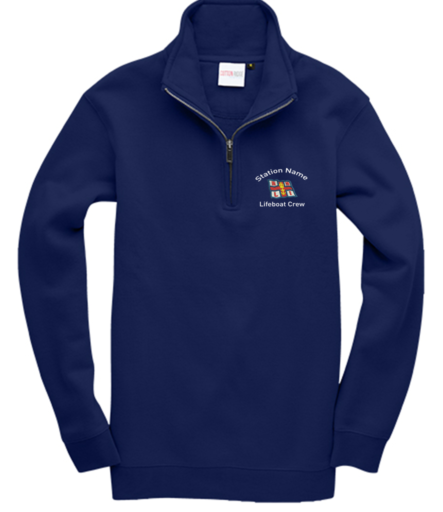 RNLI Crew Premium Quarter Zip Sweatshirt