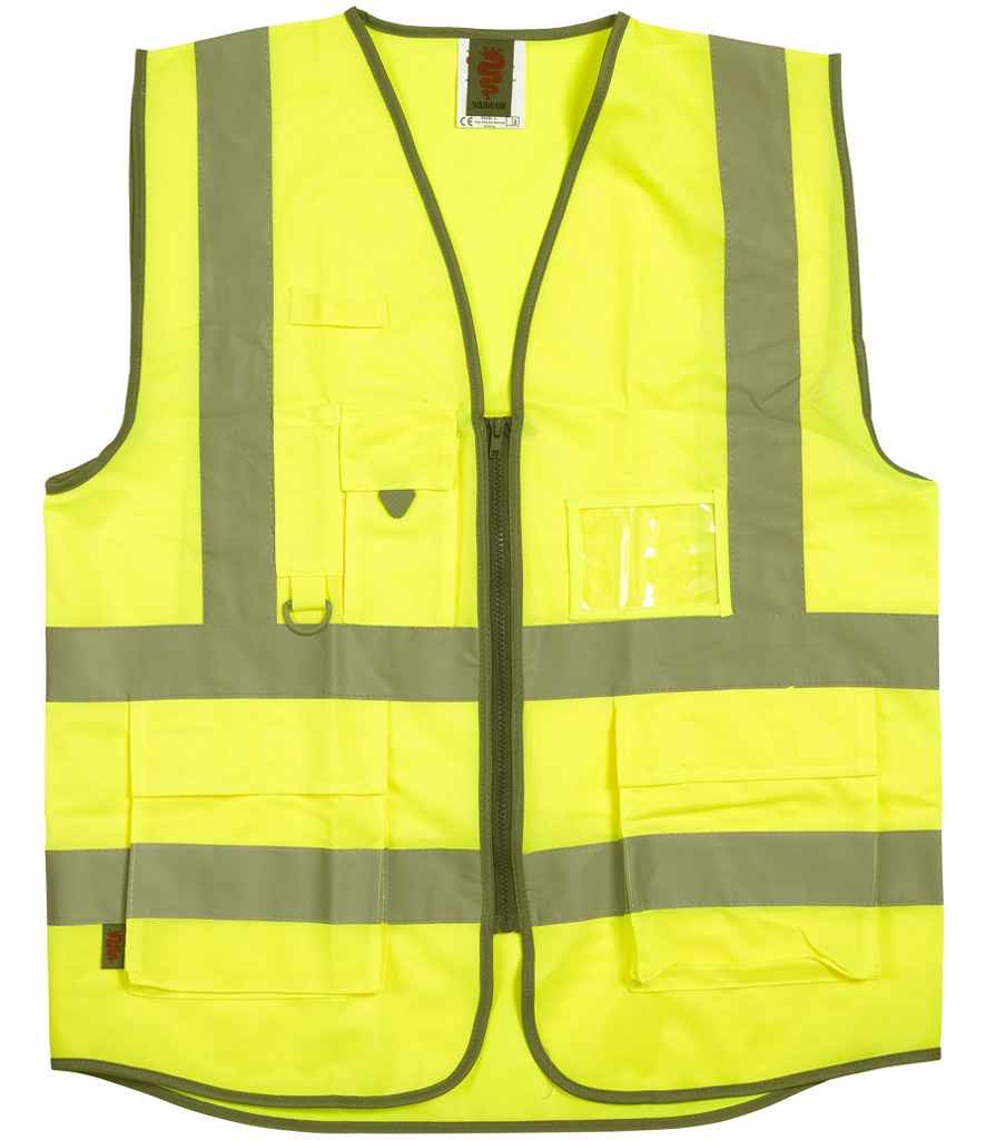 Gwasgod Gweithredol Hi-Vis Rhyfelwr