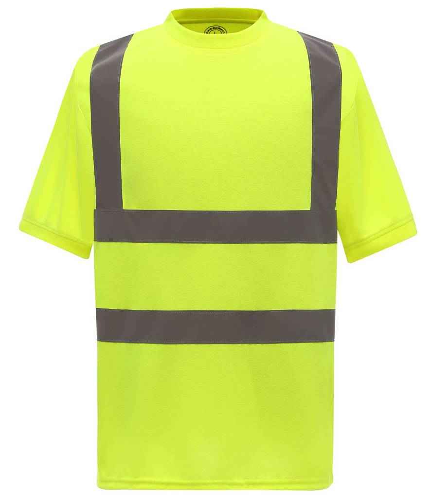 Crys T Llewys Byr Hi-Vis Yoko