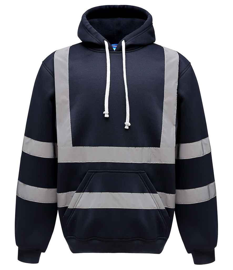 Hi-Vis Yoko yn Tynnu Hoodie Drosodd