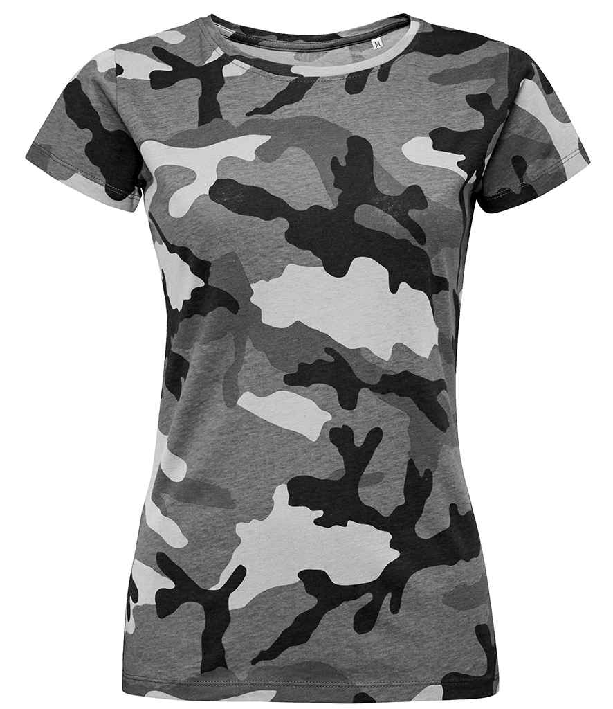 SOL'S Ladies Camo T-Shirt