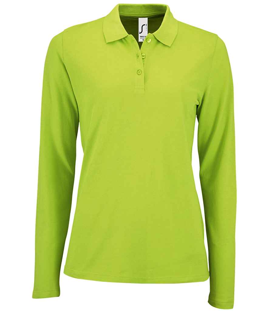 SOL'S Ladies Perfect Long Sleeve Piqué Polo Shirt