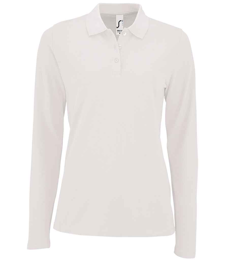 SOL'S Ladies Perfect Long Sleeve Piqué Polo Shirt