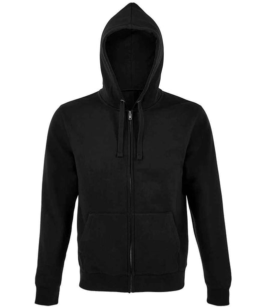 SOL'S Spike Crys Chwys Zip Llawn Hooded