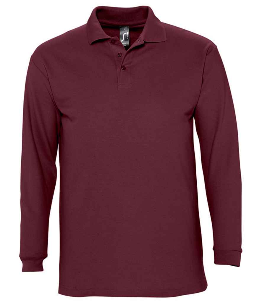 SOL'S Winter II Long Sleeve Cotton Piqué Polo Shirt