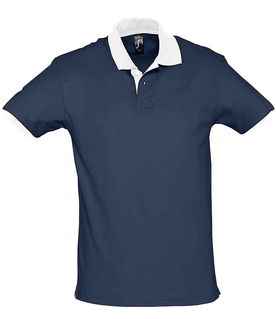 SOL'S Prince Contrast Cotton Piqué Polo Shirt