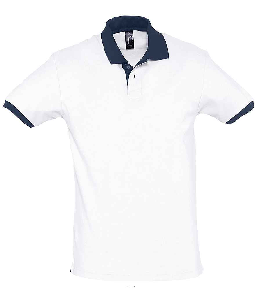 SOL'S Prince Contrast Cotton Piqué Polo Shirt