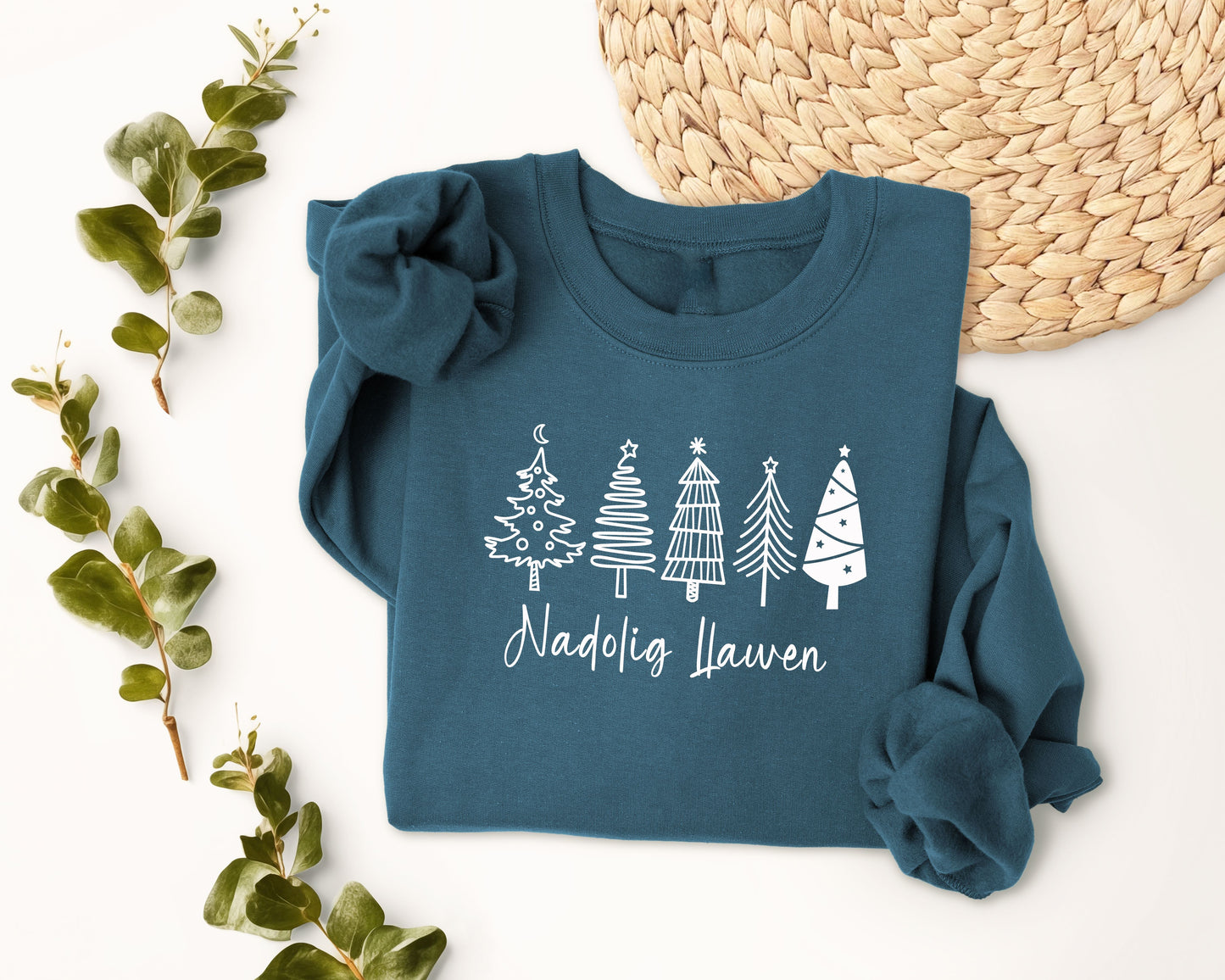 5 Christmas trees sweatshirt