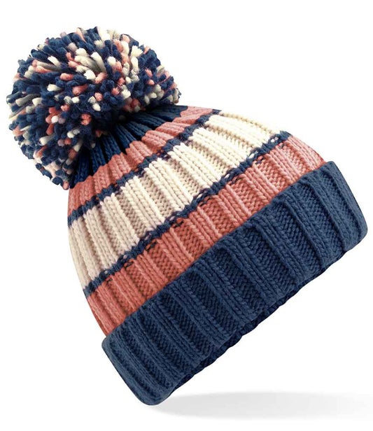 Beechfield Hygge Striped Beanie