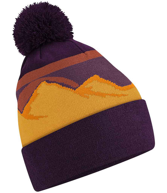 Beechfield Mountain Peaks Pom Pom Beanie