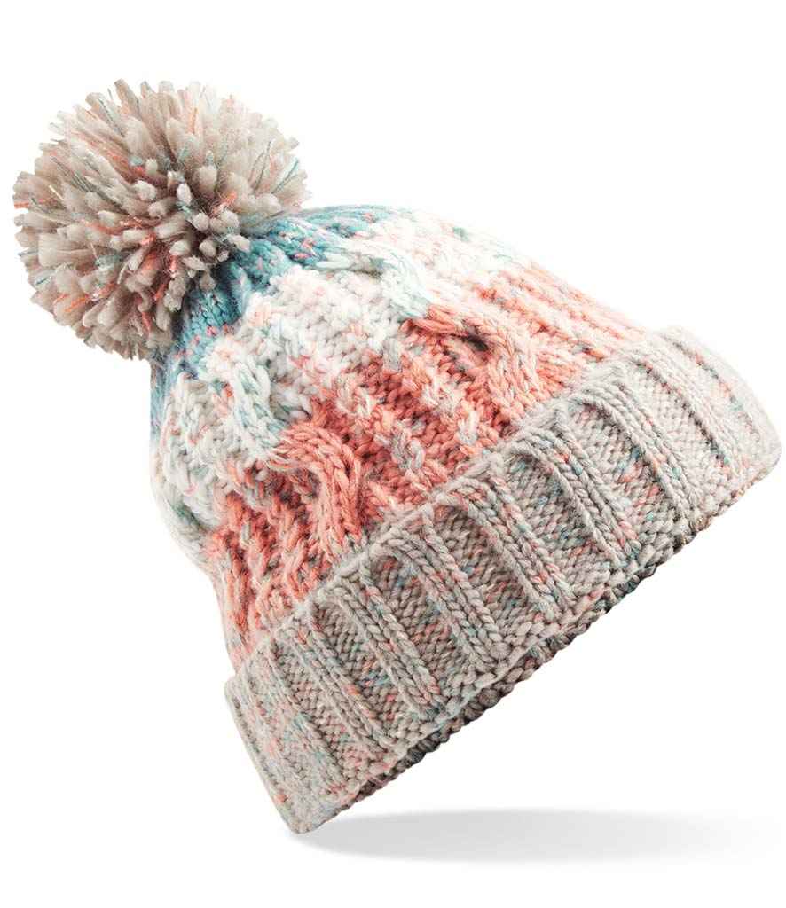 Beechfield Corkscrew Pom Pom Beanie