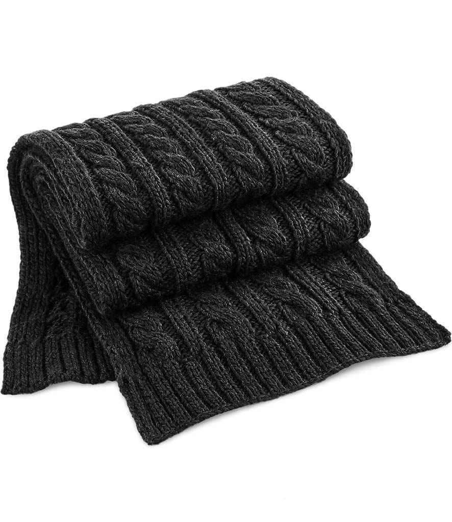 Cable Beechfield Knit Melange Sgarff