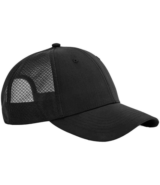 Cap Trucker rhwyll Technegol Beechfield