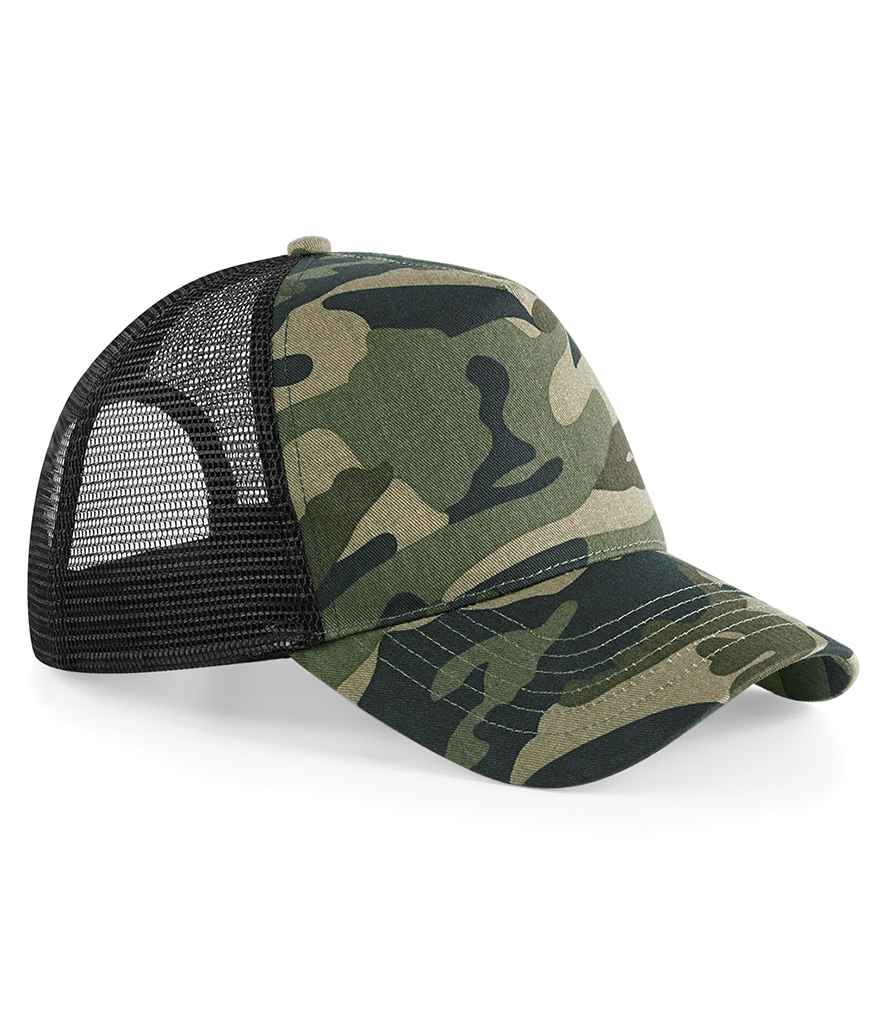 Cap Trucker Snapback Beechfield Camo