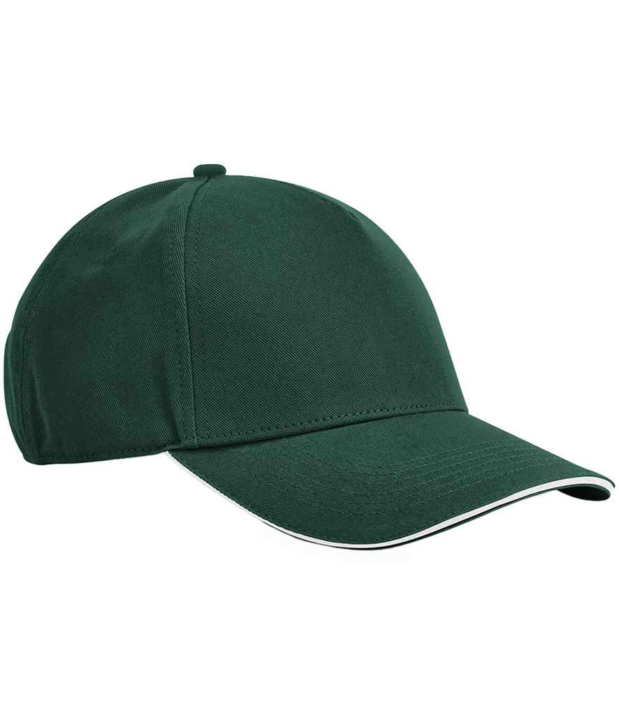 Cap brig brechdan 5 Panel Cotwm Organig Clasurol Beechfield EarthAware®