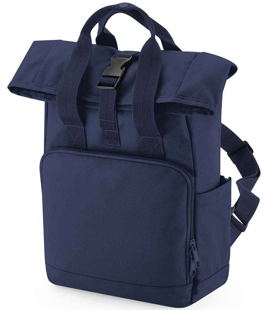 BagBase Recycled Mini Twin Handle Roll-Top Backpack