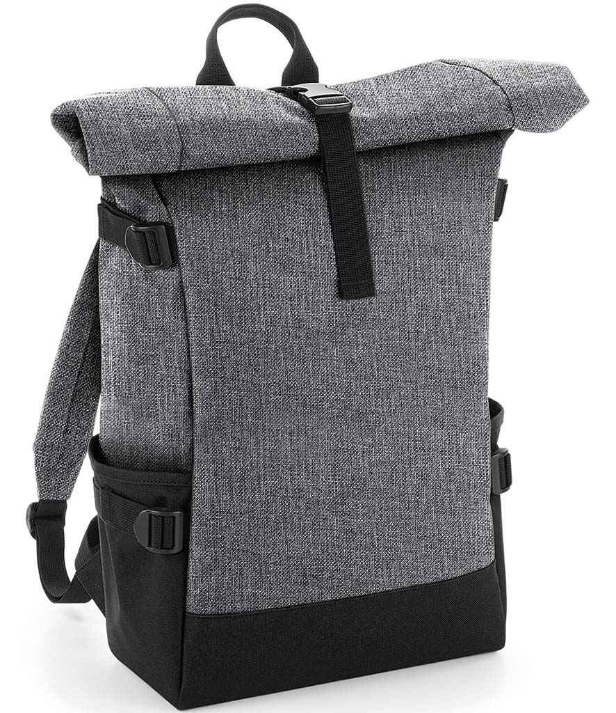 BagBase Block Roll-Top Backpack